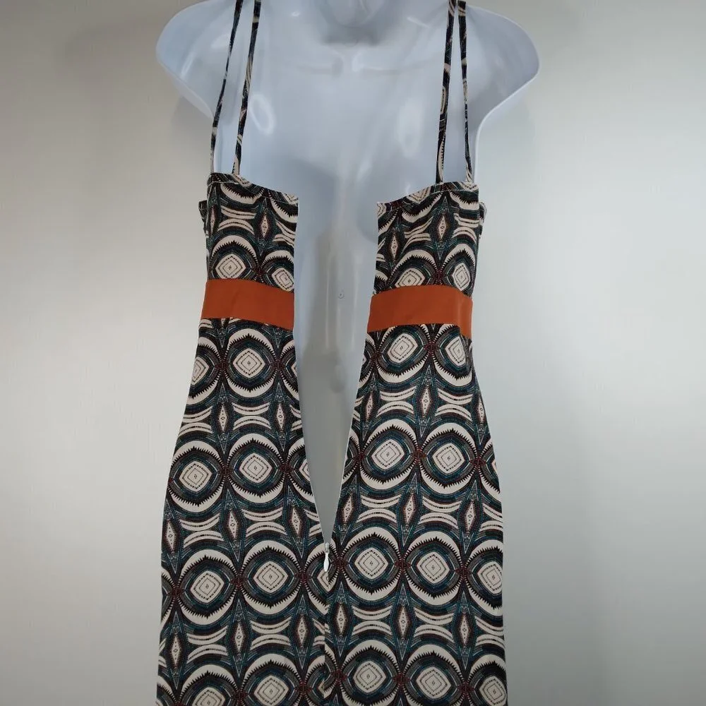 NWT Nasty Gal Cut Out Printed Maxi Dress Size 2
